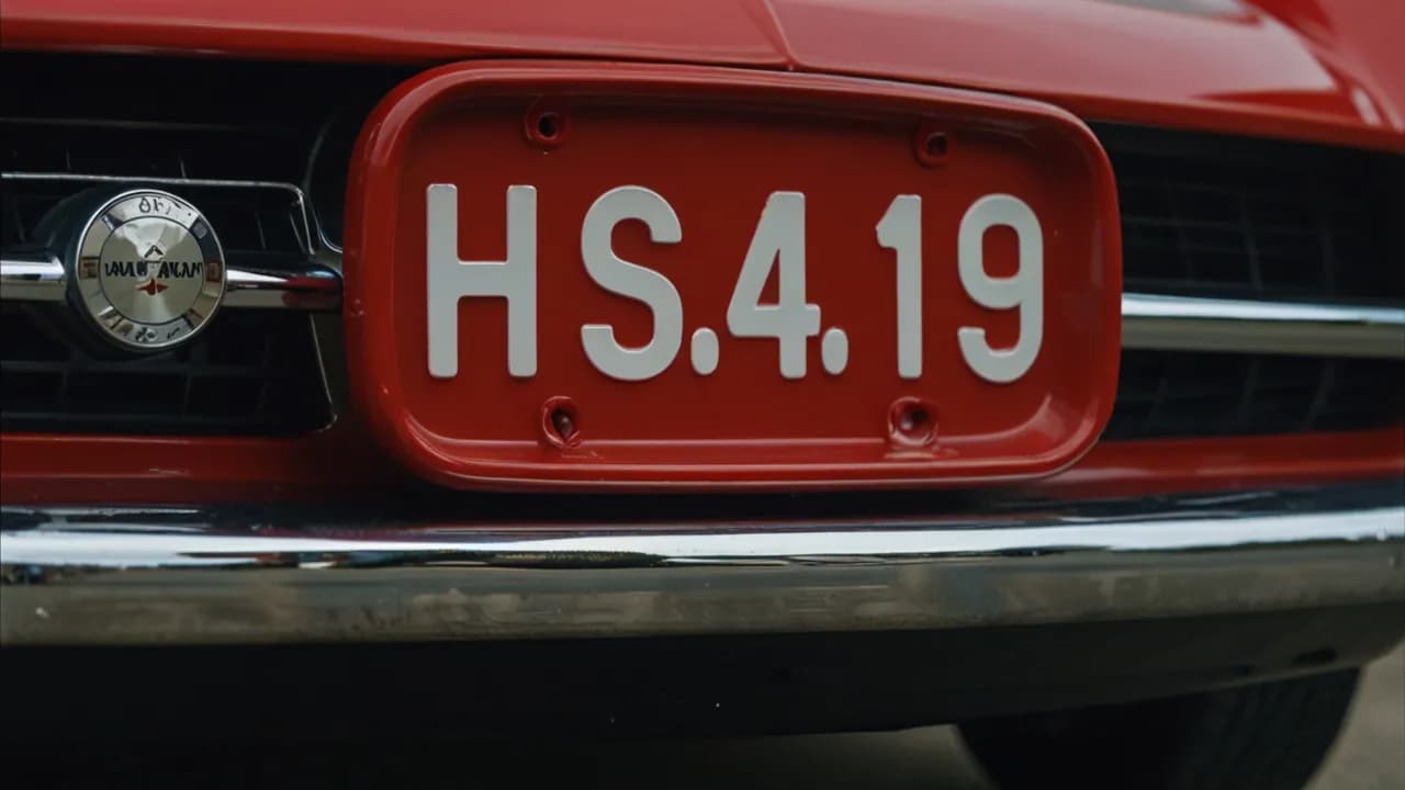 Jaką tajemnicę kryją czerwone tablice rejestracyjne? Odkrywamy to